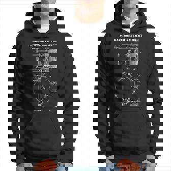 スネアドラム特許プリント 1939年 ビンテージ特許ミュージックアート パーカー - Kawaiitshirt