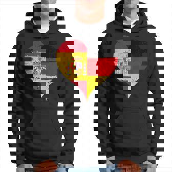 スペインとドイツのハーフaのかっこいい国旗 スペイン ドイツの国旗 Pain German Flag パーカー - Kawaiitshirt