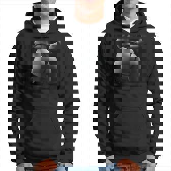 セクシー ブラック ホワイト 写真 美しいお尻 Tバック パーカー - Kawaiitshirt