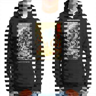 タコを食べる ラーメン 麺 和 漫画 アニメ 浮世絵 パーカー - Kawaiitshirt