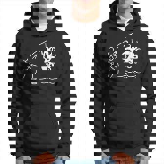 タコ釣りタコクラーケンケンケファロポッド ファニータコ パーカー - Kawaiitshirt