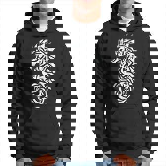 タツノオトシゴ ポリネシア トライバル マオリ柄 ライト パーカー - Kawaiitshirt