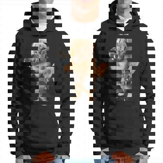 ダックスフンド 犬の筋肉トレーニング ダンベル付き フィットネスジム パーカー - Kawaiitshirt