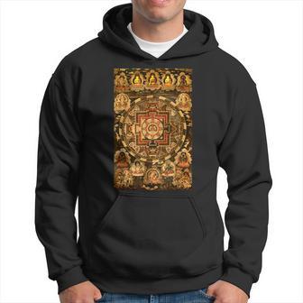 チベット曼荼羅 仏教 スピリチュアル タンカ 芸術 仏教 パーカー - Kawaiitshirt