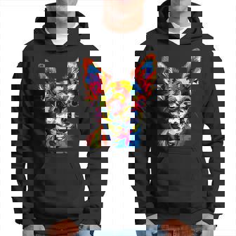 チワワ カラフル カラー ポップアート ラブ ちっちゃかわいいチワワ パーカー - Kawaiitshirt