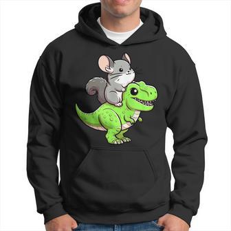 チンチラ T-Rex 恐竜 ペット おもしろい ティラノサウルス パーカー - Kawaiitshirt