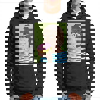 ドーナツショップ ポップアート ポートレート ロジックロックスター キュート ドーナツ ガールフレンド ドーナツ パーカー - Kawaiitshirt