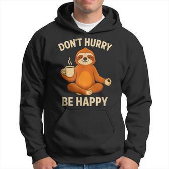 ナマケモノ コーヒー 瞑想 グラフィック 面白い パーカー - Kawaiitshirt