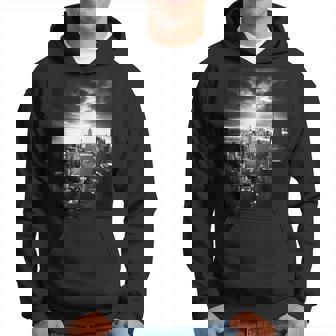 ニューヨーク市写真撮影 白黒写真 パーカー - Kawaiitshirt