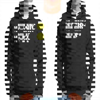 ノーテニスノーライフ テニス好き アウトドア好き ソフトテニス好き クール テニスサークル ソフトテニス パーカー - Kawaiitshirt