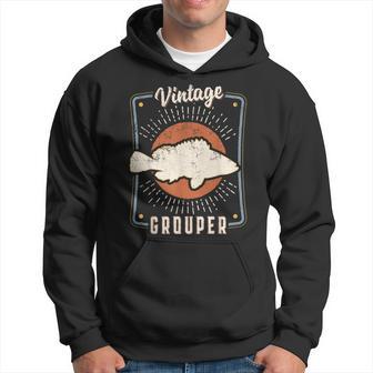 ハタ 魚 ヴィンテージ レトロ クラシック 動物 愛 パーカー - Kawaiitshirt