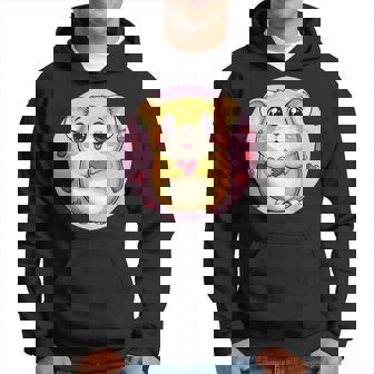 ハートに囲まれたハートを持つかわいいハムスター パーカー - Kawaiitshirt