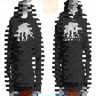 バイカーの進化-人間のモーターサイクルモータースポーツの進化 パーカー - Kawaiitshirt