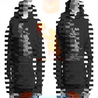 バスケットボール ドローイング バスケットボール 恋人 カピバラ 動物 アート パーカー - Kawaiitshirt