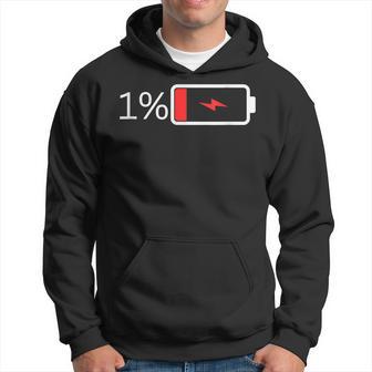 バッテリー1 – バッテリー1 I おもしろ低エネルギーパーセント パーカー - Kawaiitshirt