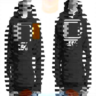 バッテリー25 残り25 バッテリーtシャツバッテリー低 パーカー - Kawaiitshirt