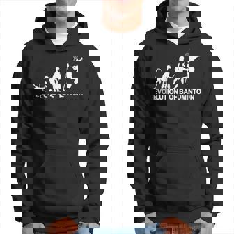 バドミントンの進化 パーカー - Kawaiitshirt