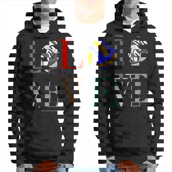 バレーボール 面白い バレー部 おもしろ 文字入り 服 おもしろグッズ 文字 ネタ メンズ Love 部活 パーカー - Kawaiitshirt