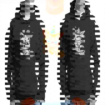 パーティー 猫 ドリンク 飲んだ 酔った プッシー キティ 猫 お祝い ブーー パーカー - Kawaiitshirt