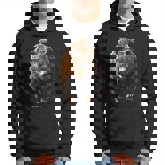 ヒグマ グリズリー ベア ブラザーズ フォレスト ワイルド ヒグマ パーカー - Kawaiitshirt