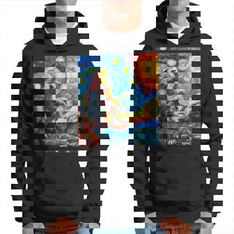 ヒヒ猿 星月夜 絵画 パーカー - Kawaiitshirt