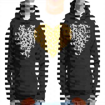 ヒョウ柄ハートデザイン ヒョウ柄 パーカー - Kawaiitshirt