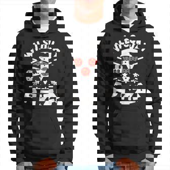 ピザのためにしゃがむ Willquat For Pizza パーカー - Kawaiitshirt