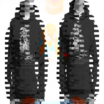 ピンナップガール ヴィンテージ電話 オールドスクール パーカー - Kawaiitshirt