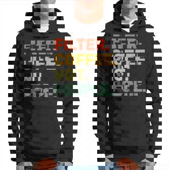 フィルターコーヒー Not People エスプレッソ バリスタ カフェ コーヒーオーバー パーカー - Kawaiitshirt