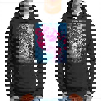 フラワー スカル フローラル シュガー ダーク アート グランジ エステティック ホラー パーカー - Kawaiitshirt