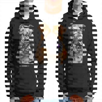 ブルドッグ 写真家 写真カメラ パーカー - Kawaiitshirt