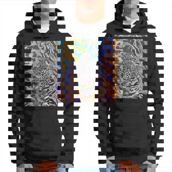 ブルースの直径のジャングルプリントゴールド。シマウマ、パンサー、チーター パーカー - Kawaiitshirt