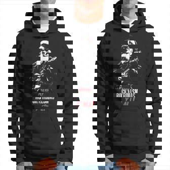 ヘヴィメタルのクリスマス、ギターを弾くサンタ パーカー - Kawaiitshirt