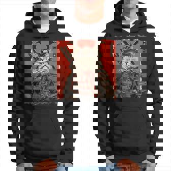 ペルシャ猫 日本美術 サムライ 浮世絵 ヴィンテージ パーカー - Kawaiitshirt