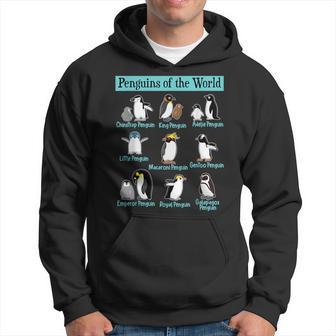 ペンギンの種類 ペンギン好き 野生動物 北極 シーバードファン パーカー - Kawaiitshirt