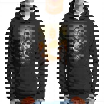 ボストンテリア モナリザ 絵画 アート 犬 ママ お父さん パーカー - Kawaiitshirt