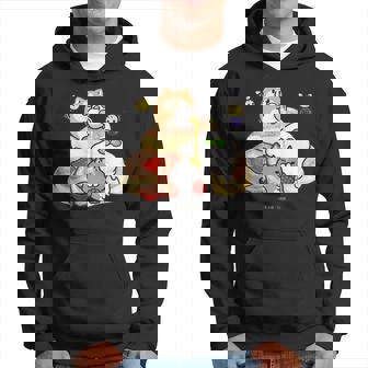 ボンレス犬とボンレス猫 パンケーキ パーカー - Kawaiitshirt