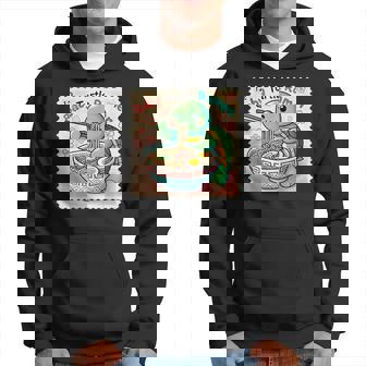 ポップ 和 アート 切手 かわいい 赤ちゃん 亀 ラーメン パーカー - Kawaiitshirt