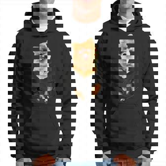 ポム犬愛好家のためのポケットに入った面白いポメラニアン。 パーカー - Kawaiitshirt