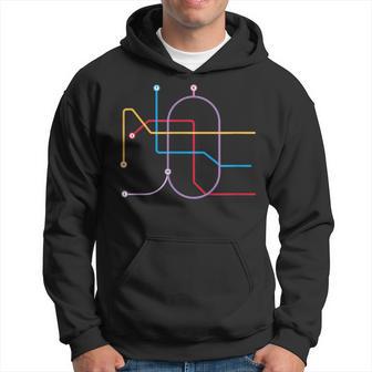 メトロ 名古屋 全線 線路図 列車 地下鉄 パーカー - Kawaiitshirt