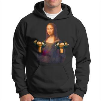 モナリザ 面白いtシャツ ジム 筋トレ 絵画 美術 メンズ おもしろ 面白い 服 おもしろグッズ ネタ パーカー - Kawaiitshirt