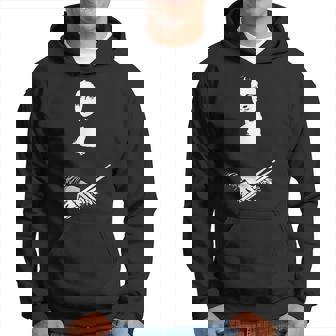 モナリザをドラムスティックで叩くドラマー パーカー - Kawaiitshirt