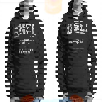 ラッセル・マサチューセッツ州マサチューセッツ州ヴィンテージアスレチックスポーツデザイン パーカー - Kawaiitshirt