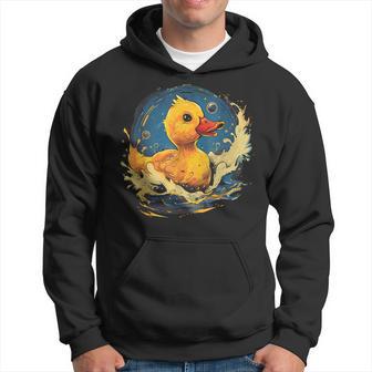 ラバーアヒル 水泳 お絵かき 水彩 ゴム ア パーカー - Kawaiitshirt