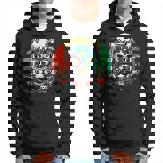 ルチャ リブレ クールキャットマスク ルチャドールマスク パーカー - Kawaiitshirt