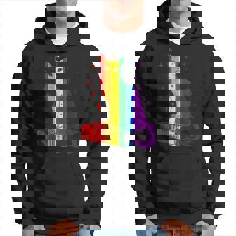 レインボー猫と本と星 Lgbt プライド パーカー - Kawaiitshirt