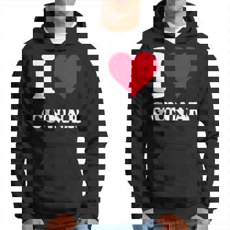 レッドハート I Love Gunnar パーカー - Kawaiitshirt