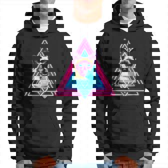 レトロな三角形のピラミッド猫のシャム猫 パーカー - Kawaiitshirt