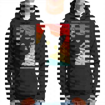 レトロな黒猫、ヴィンテージスタイルの黒猫。 パーカー - Kawaiitshirt