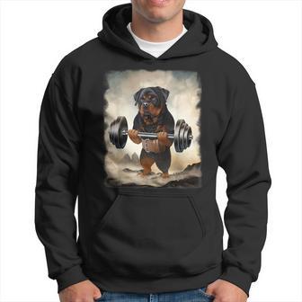 ロットワイラー 犬の筋トレ ウェイトリフティング パーカー - Kawaiitshirt